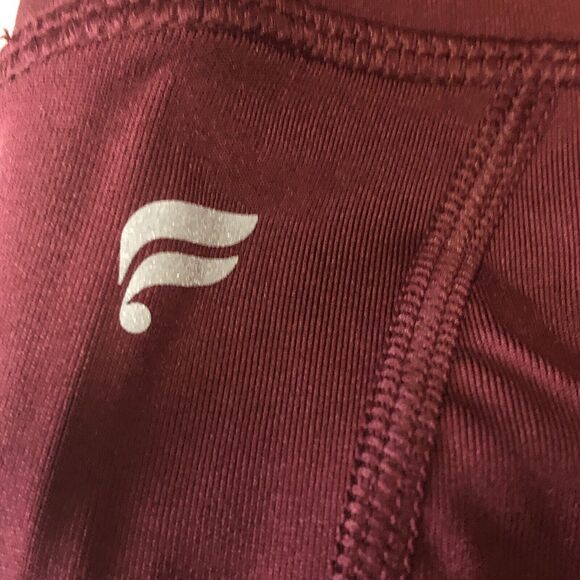 Fabletics Women's High Waisted Side Pockets 7/8 Leggings Wine Red Size Large NWT - Picture 8 of 13